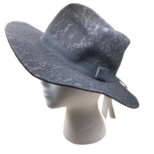 Bcbgmaxazria trendy black lace brim hat new, dress up your outfit.
